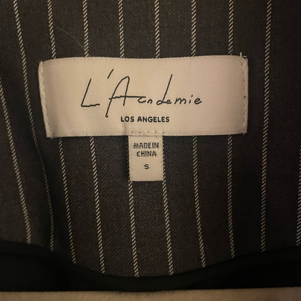 L’Academie Blazer jacket dark gray REVOLVE - Picture 8 of 8